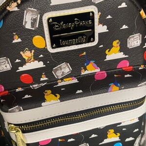 Disney Black and White Backpack with Colorful Accents
